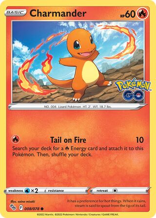 Charmander 008/078 - Pokémon GO