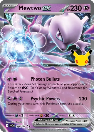 Mewtwo ex 064/128 - 30th Celebration