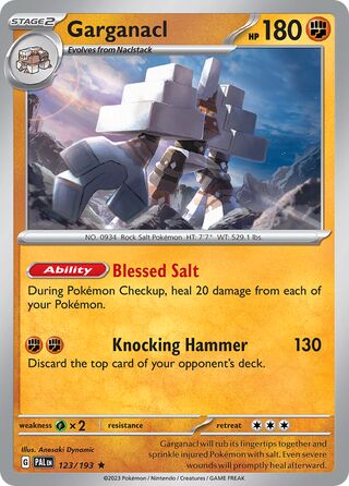Garganacl 123/193 - Paldea Evolved