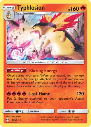 Typhlosion 42/214 - Lost Thunder
