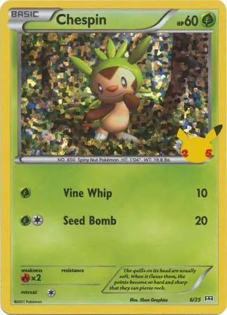Chespin Holo 6 - Mcdonald's 25th Anniversary