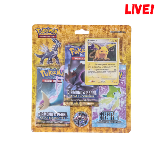 Pokemon D&P Great Encounters & EX Crystal Guardians Blister Pack (Live)