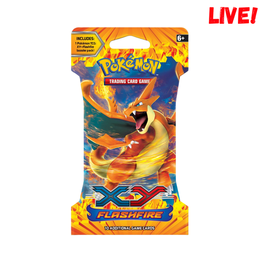 Pokemon XY Flashfire Sleeved Booster (Live)