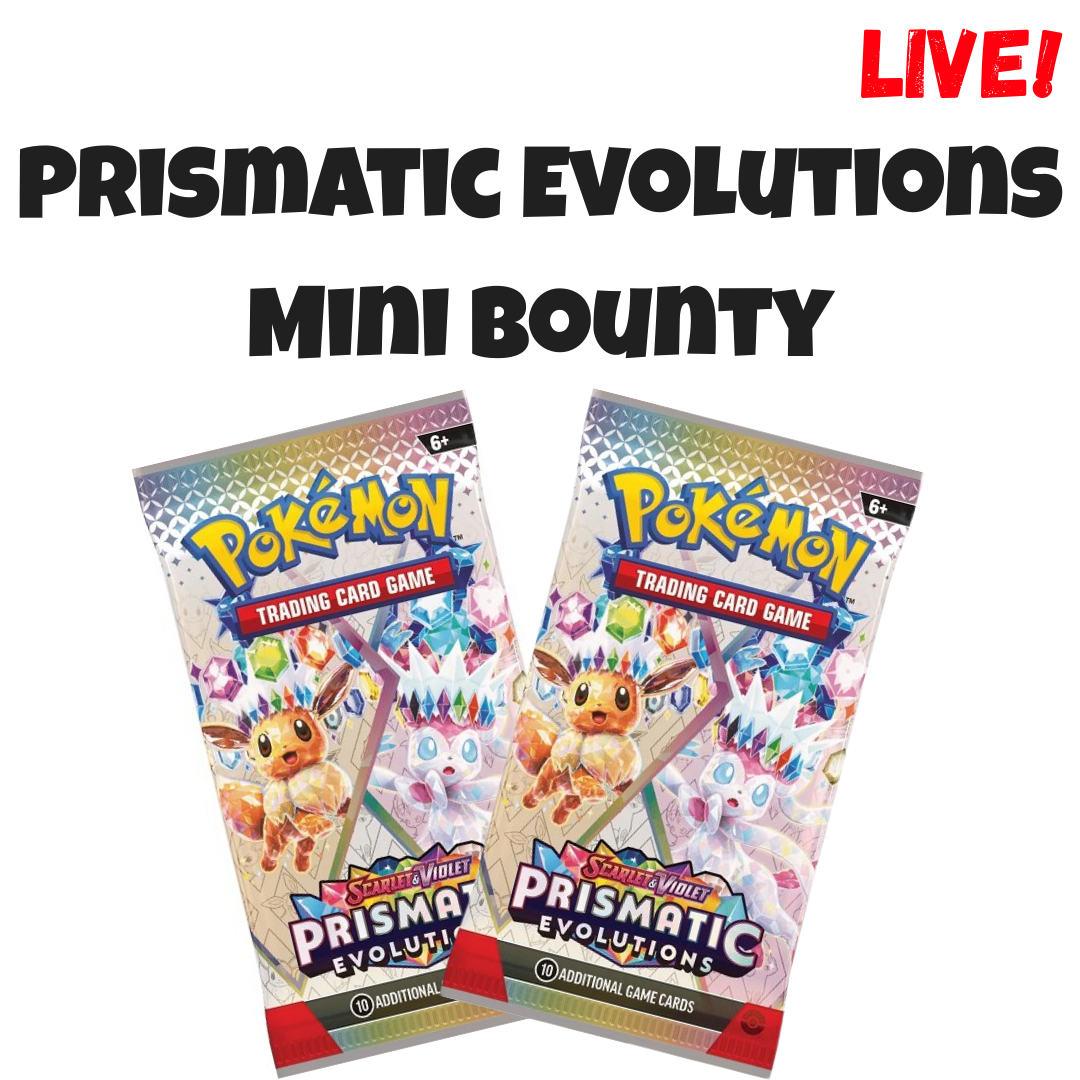 Pokemon Prismatic Evolutions Mini Bounty! (Live)
