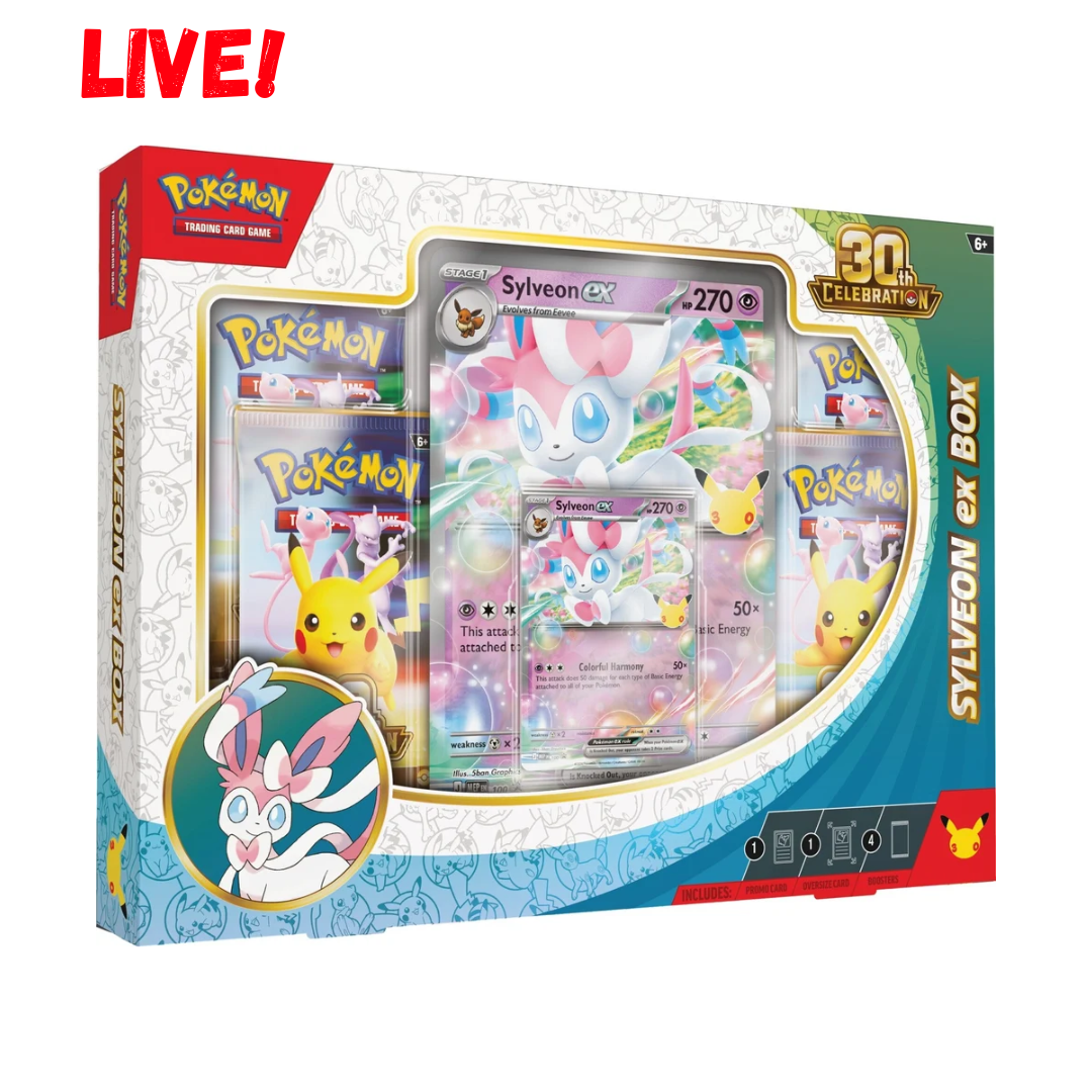 Pokemon 30th Celebration Sylveon ex Box (Live)
