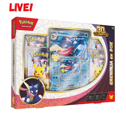 Pokemon 30th Celebration Greninja ex Box (Live)