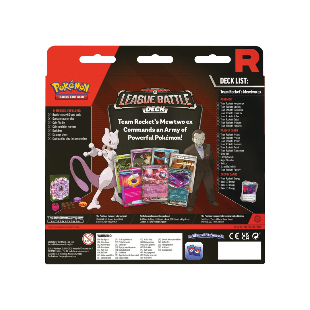 Pokemon Team Rocket's Mewtwo ex League Battle Deck
