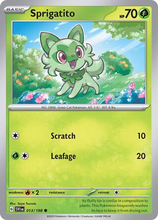 Sprigatito 013/198 - Scarlet & Violet Base