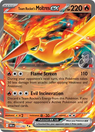 Team Rocket's Moltres ex 031/182 - Destined Rivals