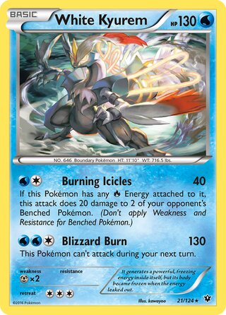 White Kyurem 21/124 - Fates Collide