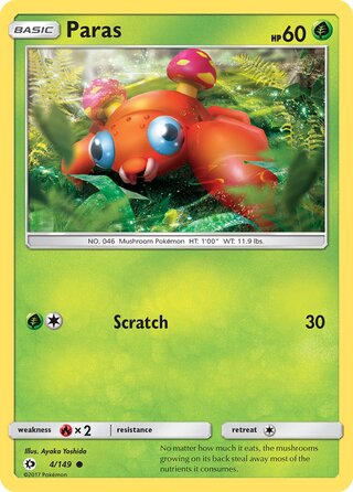 Paras 4/149 - Sun & Moon Base