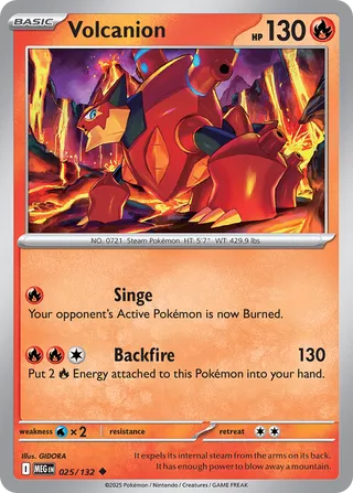 Volcanion 025/132 - Mega Evolution Base