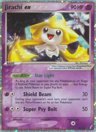 Jirachi ex 94/100 - Crystal Guardians