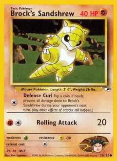 Brock's Sandshrew 71/132 - Gym Heroes