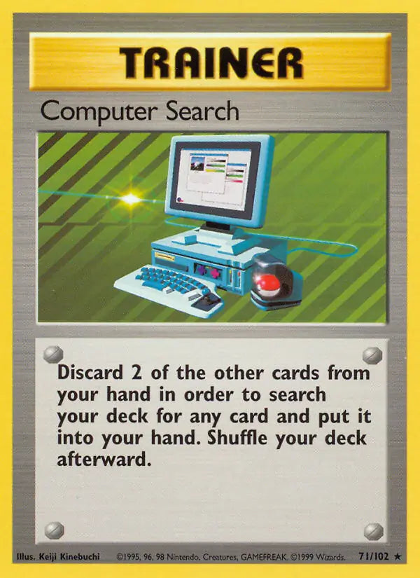 Computer Search 71/102 - Base Set (Shadowless)