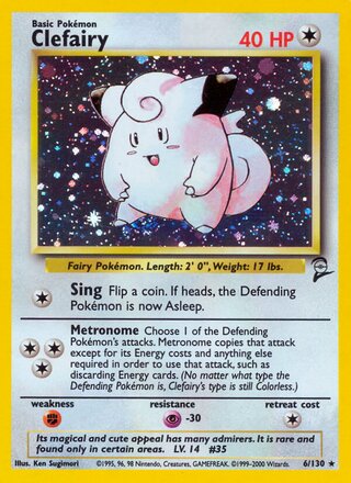 Clefairy 6/130 - Base Set 2