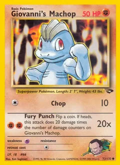 Giovanni's Machop 72/132 - Gym Challenge