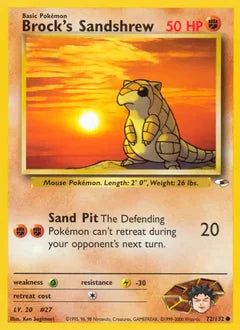 Brock's Sandshrew 72/132 - Gym Heroes