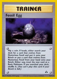 Fossil Egg 72/75 - Neo Discovery