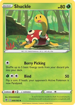 Shuckle 005/192 - Rebel Clash