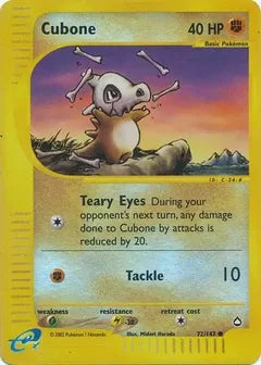 Cubone 72/147 - Aquapolis
