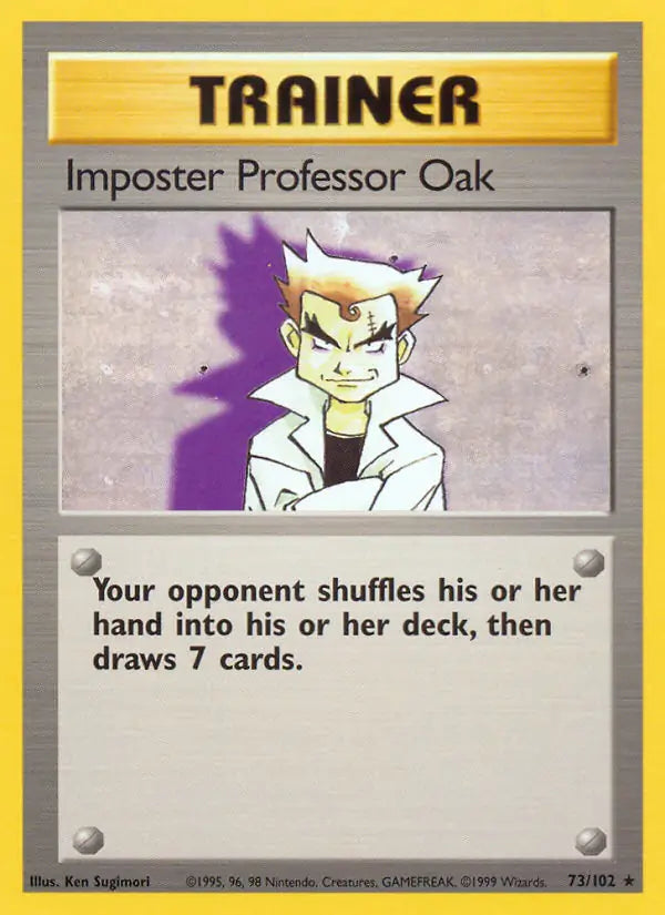 Impostor Professor Oak 73/102 - Base Set