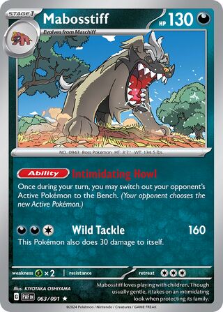 Mabosstiff 063/091 - Paldean Fates
