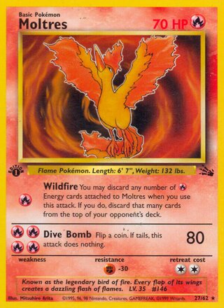 Moltres 27/62 - Fossil