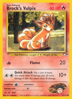 Brock's Vulpix 73/132 - Gym Heroes