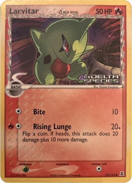 Larvitar Delta Species Stamp 73 - Miscellaneous Promos
