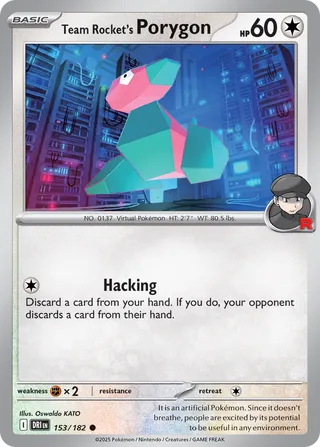 Team Rocket's Porygon 153/182 - Destined Rivals