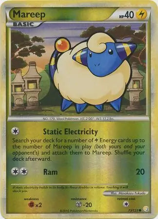 Mareep 73/123 - HeartGold & SoulSilver