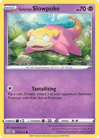 Galarian Slowpoke 054/163 - Battle Styles