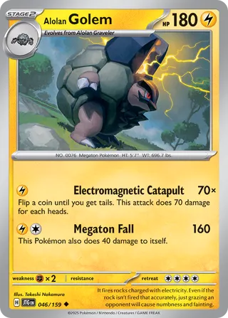 Alolan Golem 046/159 - Journey Together
