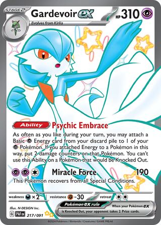Gardevoir ex 217/091 - Paldean Fates