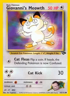 Giovanni's Meowth 74/132 - Gym Challenge