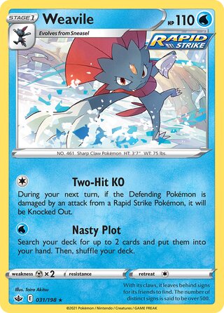 Weavile 031/198 - Chilling Reign