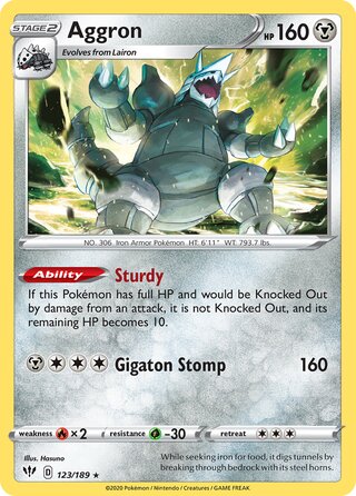 Aggron 123/189 - Darkness Ablaze