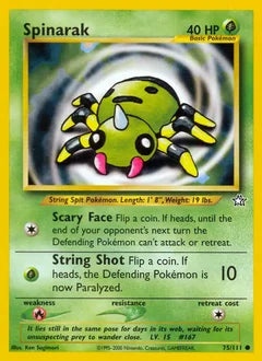 Spinarak 75/111 - Neo Genesis