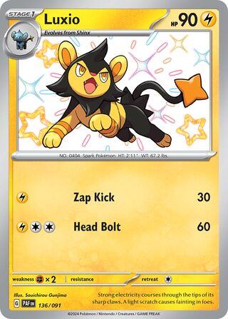 Luxio 136/091 - Paldean Fates