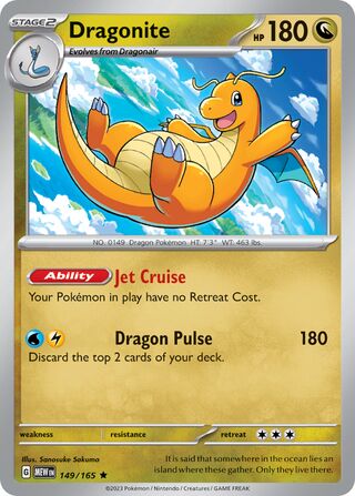 Dragonite 149/165 - Scarlet & Violet 151