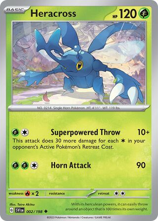 Heracross 002/198 - Scarlet & Violet Base