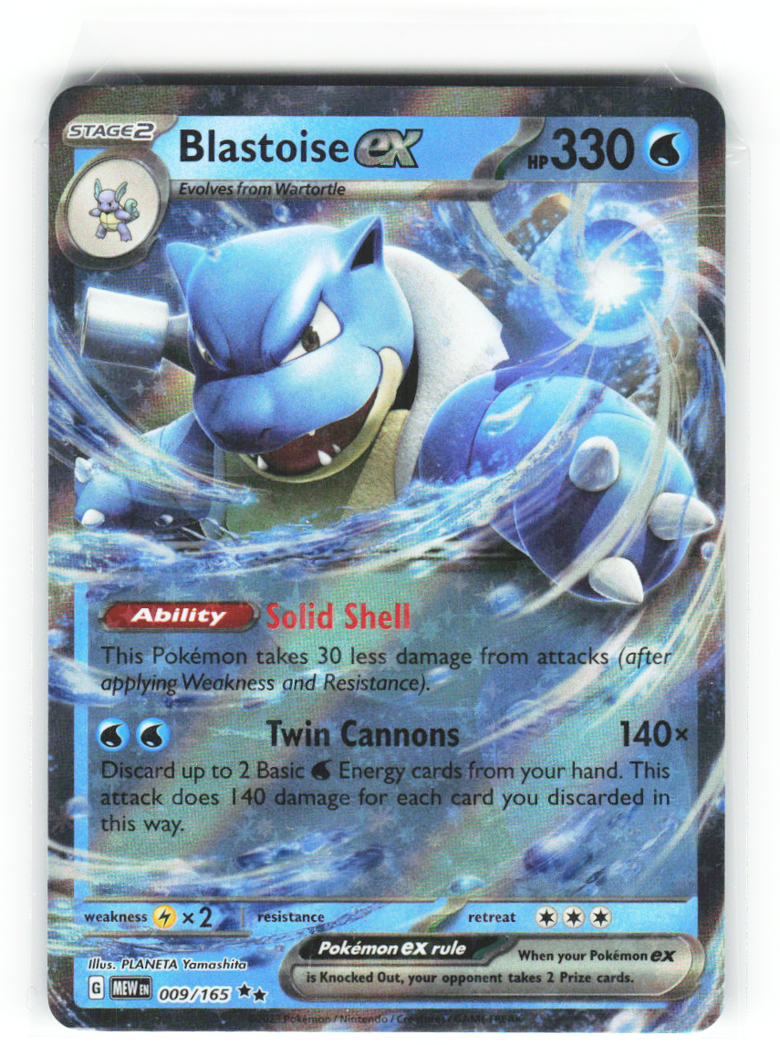 Blastoise ex 009/165 - Scarlet & Violet 151