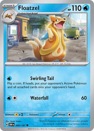 Floatzel 049/197 - Obsidian Flames