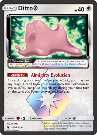 Ditto ◇ 154/214 - Lost Thunder