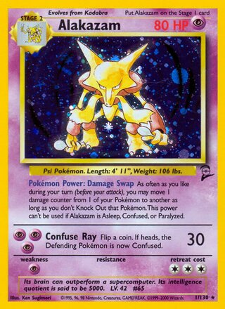 Alakazam 1/130 - Base Set 2