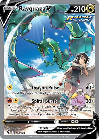Rayquaza V 194/203 - Evolving Skies