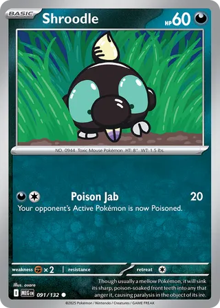 Shroodle 091/132 - Mega Evolution Base