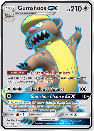 Gumshoos-GX 145/149 - Sun & Moon Base