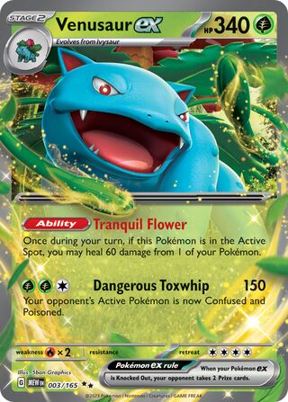 Venusaur ex 003/165 - Scarlet & Violet 153